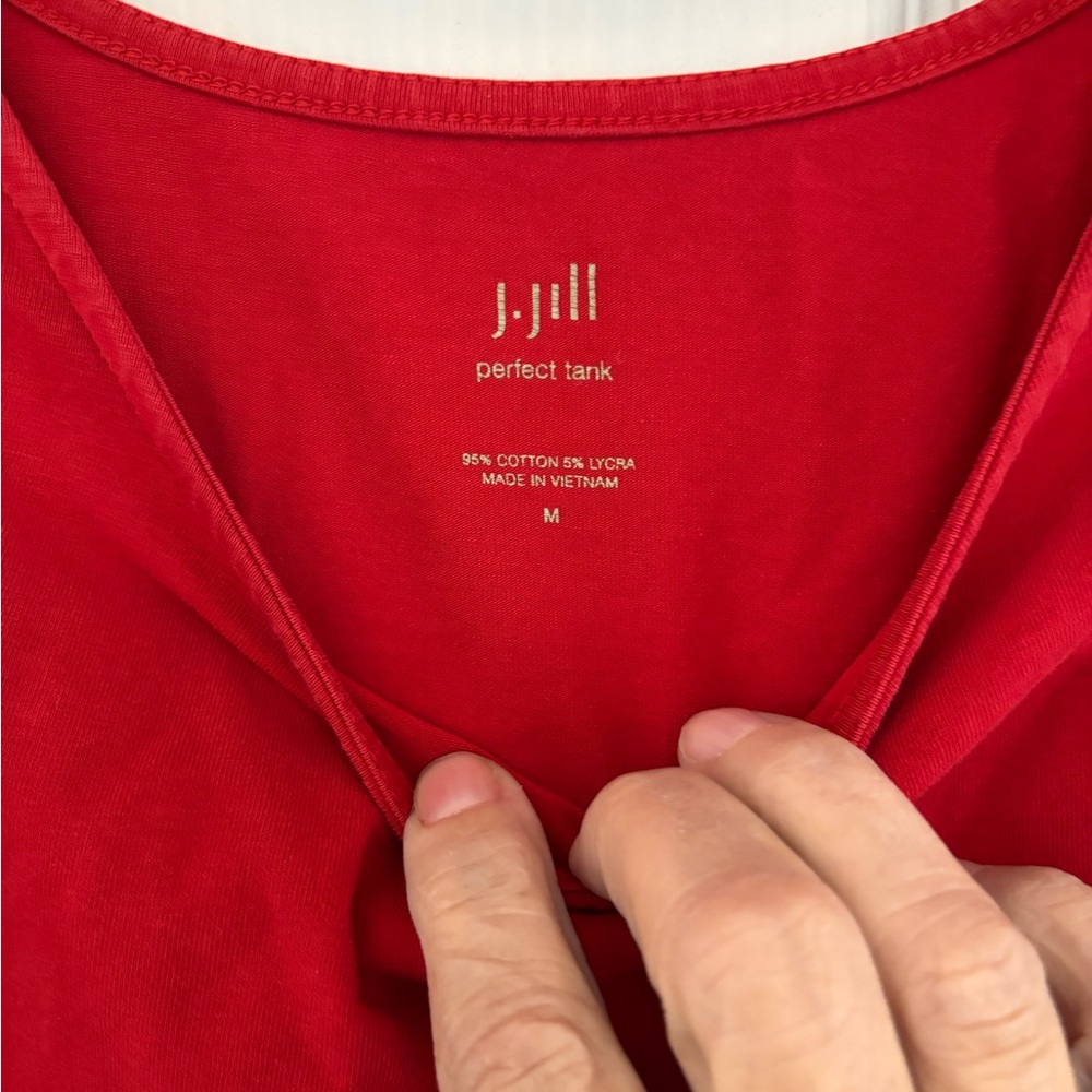 J. Jill Bold Red Tank Top - Picture 3 of 3